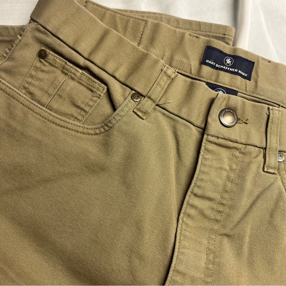 Hart Shaffner Marxs 34x32 Khaki Pants